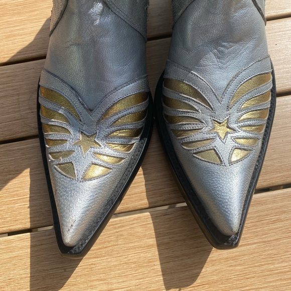 Jessie Western Silver Star Booties - Picture 4 of 6